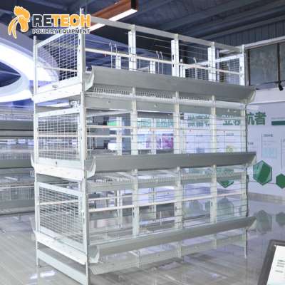 Automatic Poultry Farm Hot Dip Galvanized H Type Broiler Chicken Breeder Cage