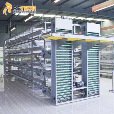 Galvanized H Type Battery Laying Hens Cage System Design Layer Chicken Cages