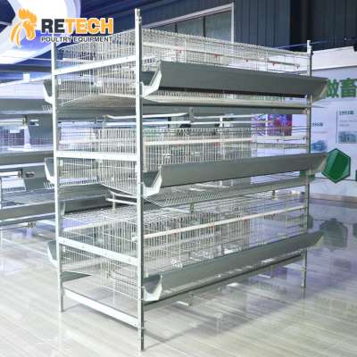 RETECH Chicken Breeder Cages Manufacturer Automatic Battery Cages for poultry farm