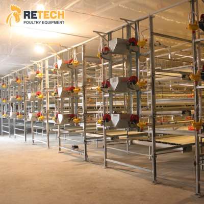 Export Kenya Galvanized Broiler Chicken Cage Hot Sale H Type Poultry Farm Battery Cages