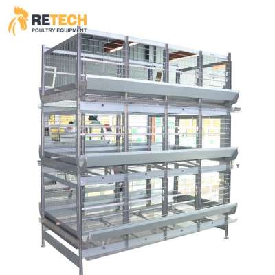 RETECH Breeder Cage Manufacturer Automatic Battery Cages for chicken farm